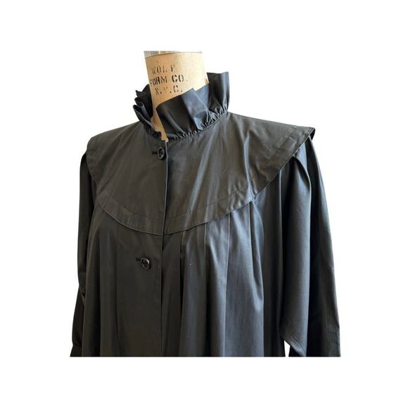 Vintage I.Magnin Black Dramatic Jacket Small 6/8 EUC Duster‎ Japan - Picture 4 of 7